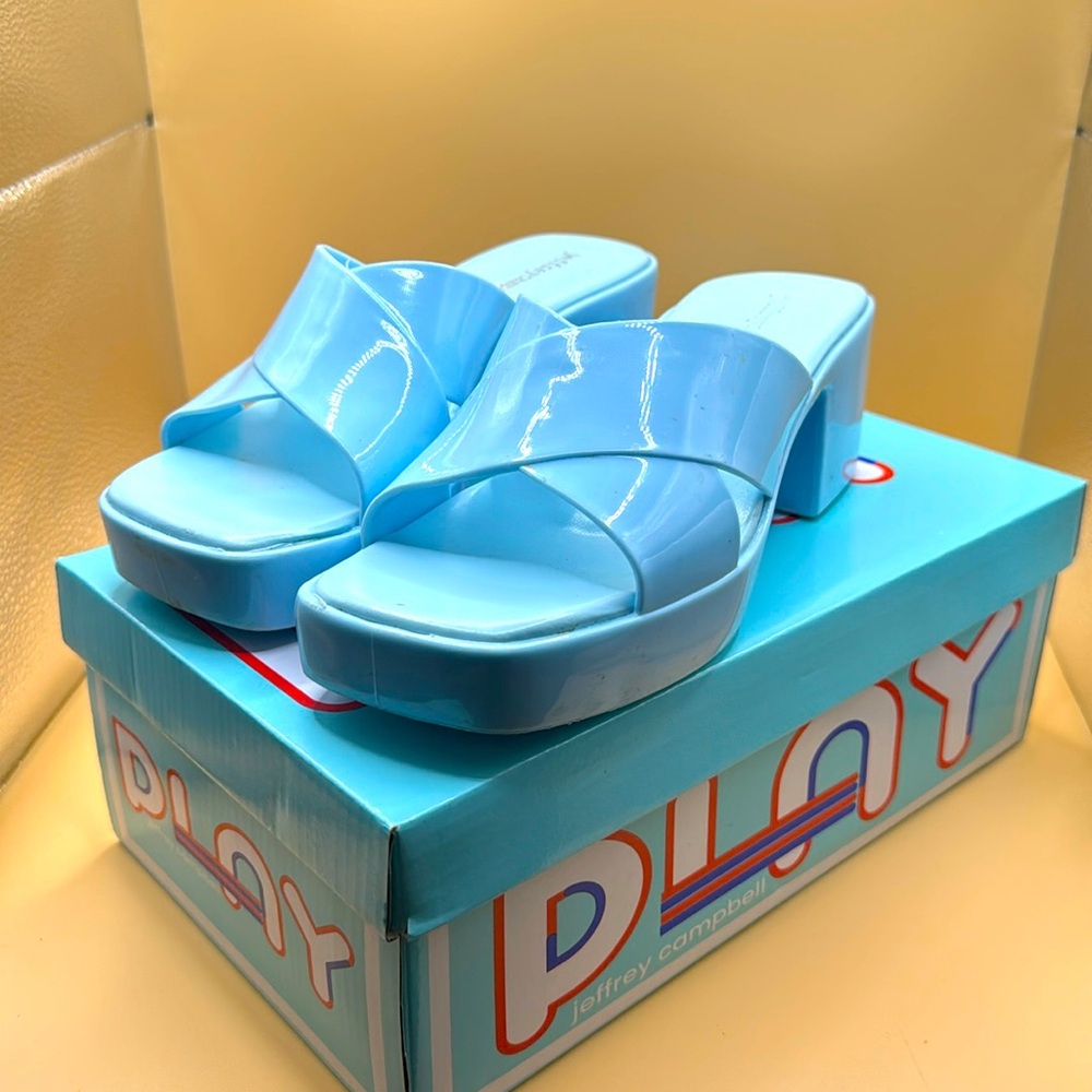 Jeffrey Campbell Bubblegum sandals, size 6